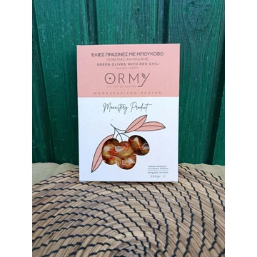 Ormy zöld olajbogyó piros chilivel 250g