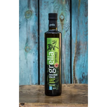 Grelia polifenol extra, korai szüretelésű 100%-ban vegyszermentes extraszűz olívaolaj 500 ml