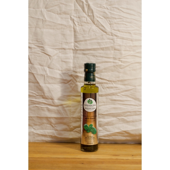 Extraszűz olívaolaj,  bazsalikomos 250ml 