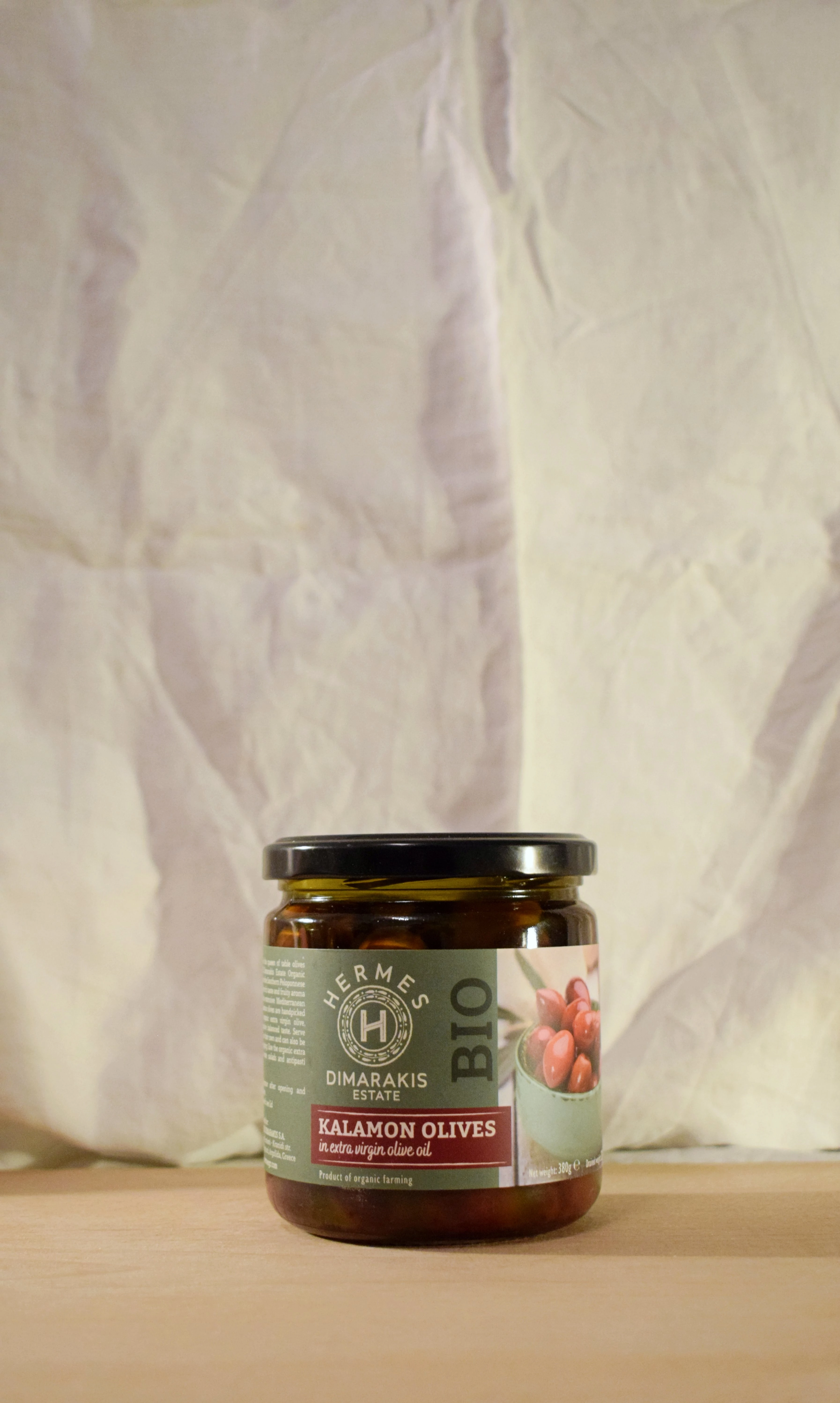 Hermes BIO Kalamon olajbogyó BIO extraszűz olívaolajban 400ml