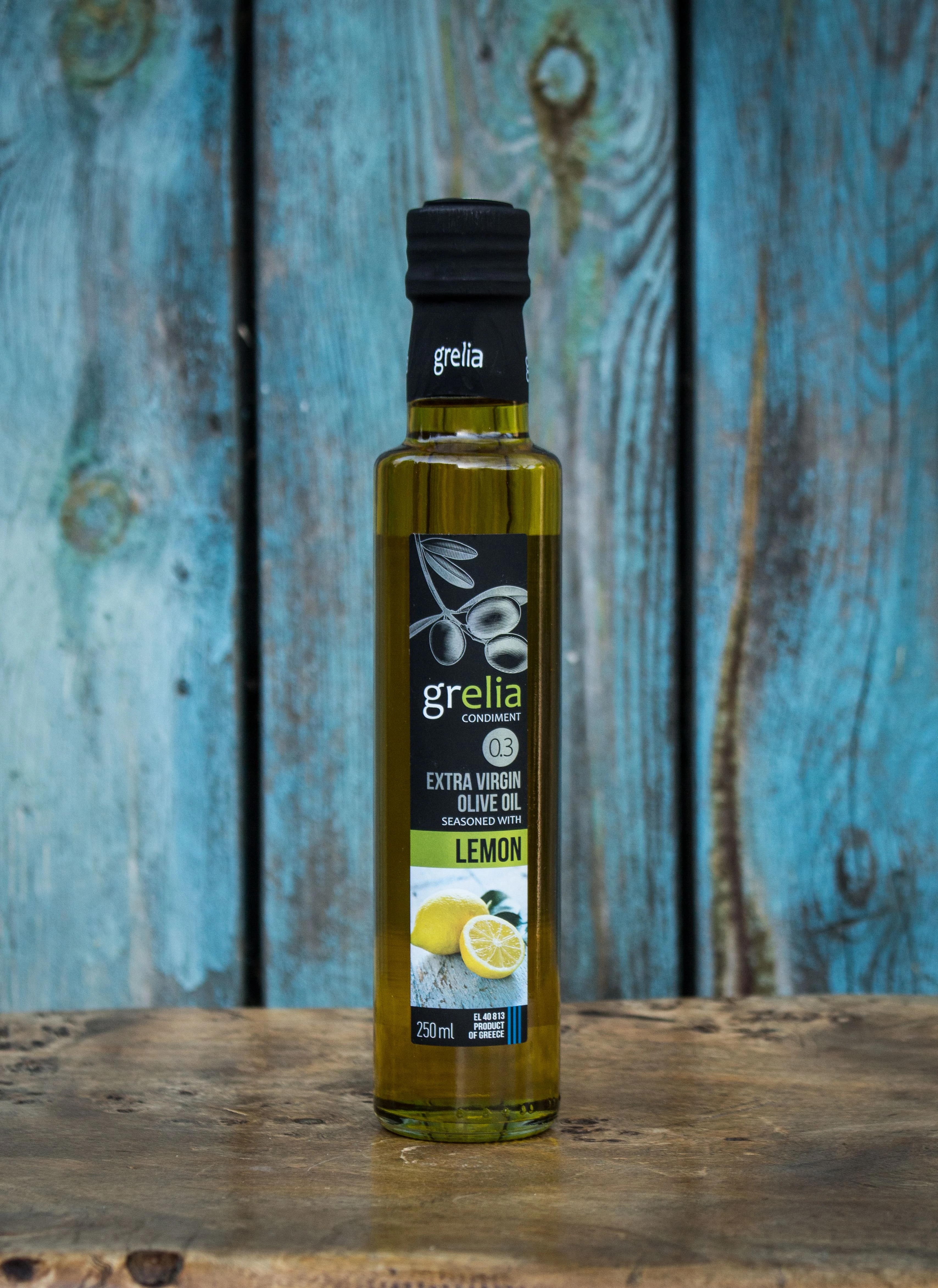 Grelia 0,3 extraszűz olívaolaj citrom ízesítéssel 250 ml